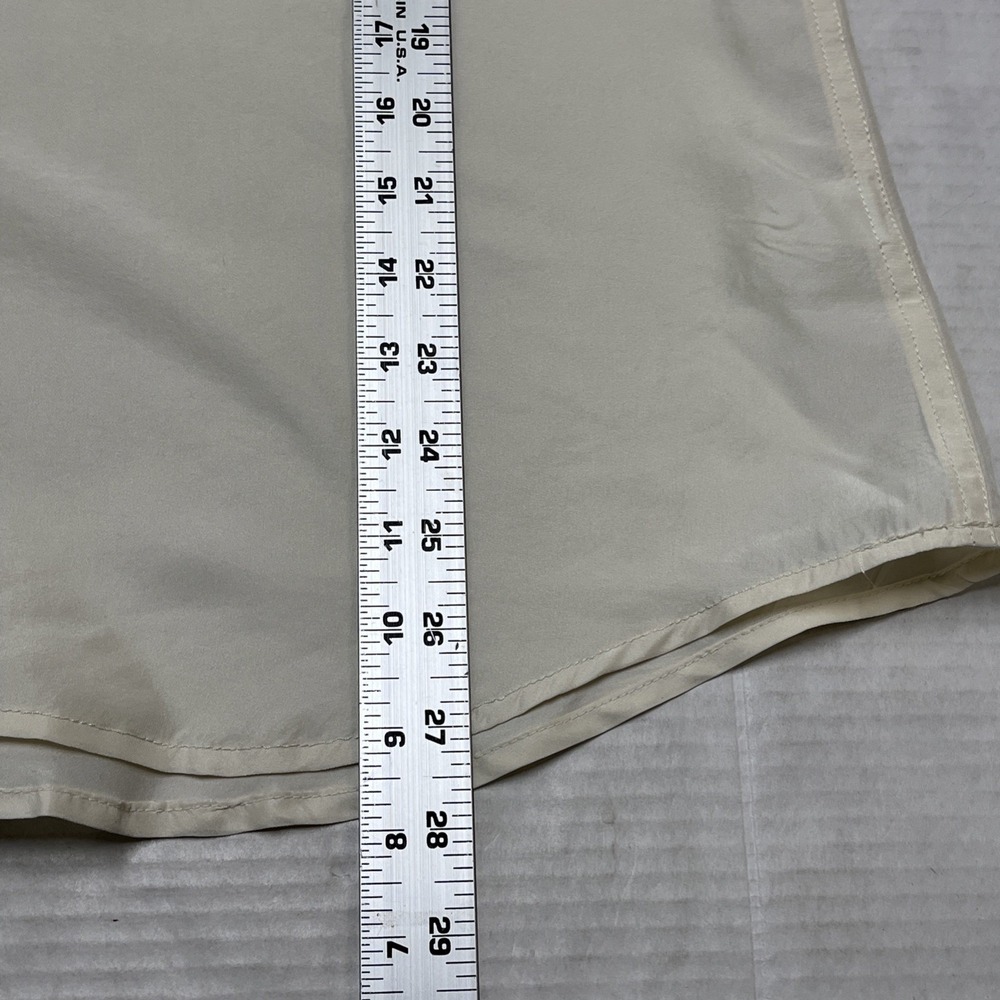Garnet Hill Top Ivory Silk Blouse V Neck Size 18 Quiet Luxury Capsule‎ Office - Picture 7 of 13